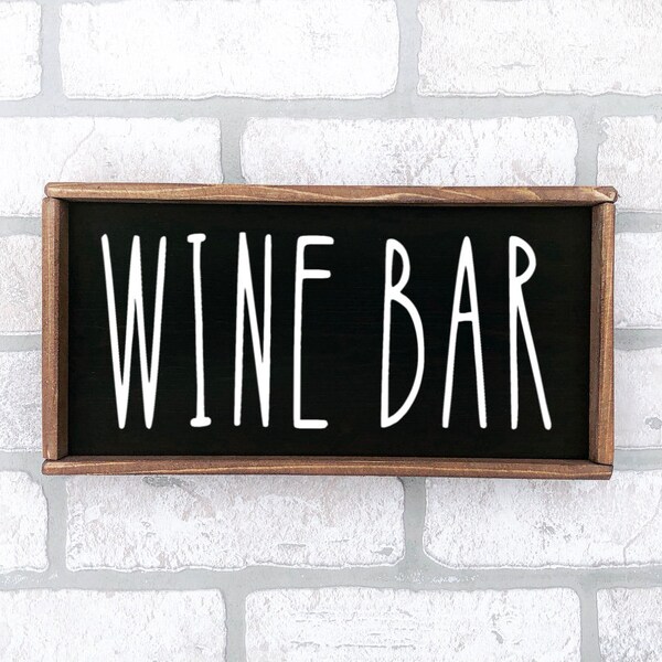 Wine Wood Sign Etsy