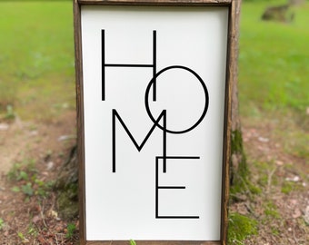 HOME Sign, Home Decor, Farmhouse Decor, Farmhouse Sign, Home Decor Sign, Home Wall Decor, Family Decor Sign, Custom Home Decor, Custom Sign