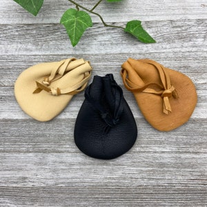 Sacchetto in pelle di daino, piccolo sacchetto in pelle con coulisse, 4,5 pollici x 3,5 pollici, sacchetto effetto marmo, super morbido, sacchetto con coulisse, sacchetto per dadi, prodotto negli Stati Uniti.