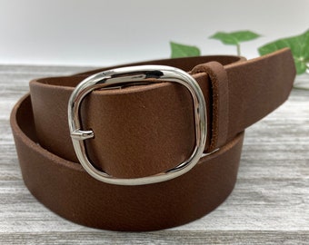 Sparrow Distressed Leather Belt Embossed & Vintage-aged  display picture 1