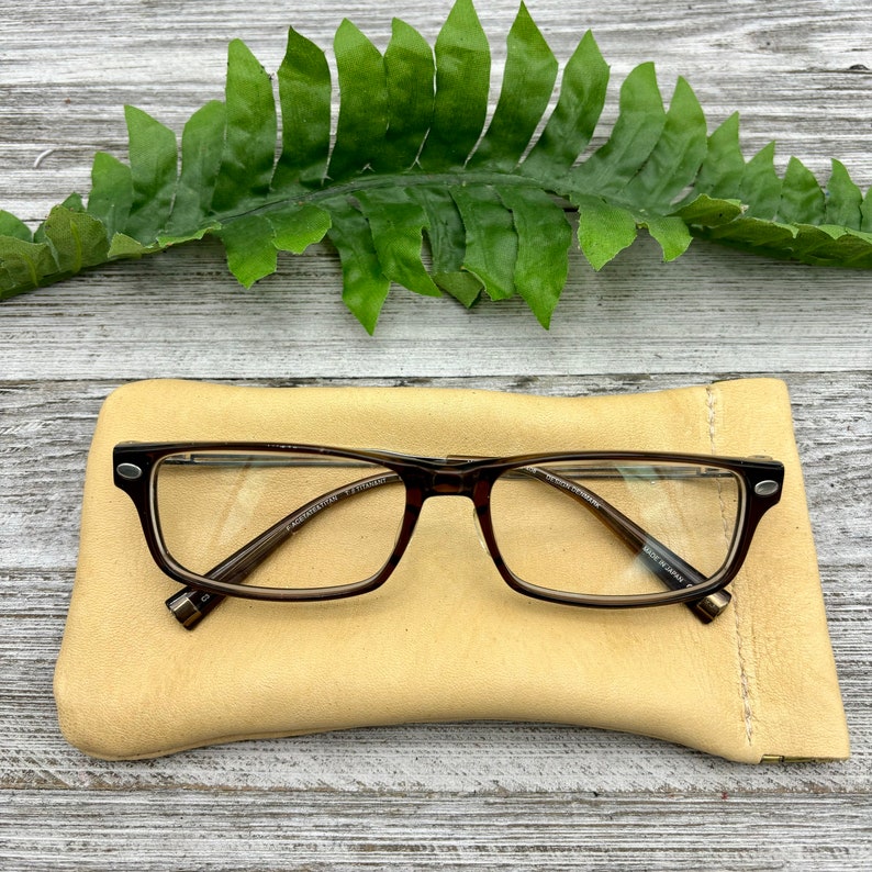 Deerskin Leather Eyeglass Cases,Buckskin Leather Eyeglass Holders, Super Soft, Wonderful Gift, Made In USA. image 6