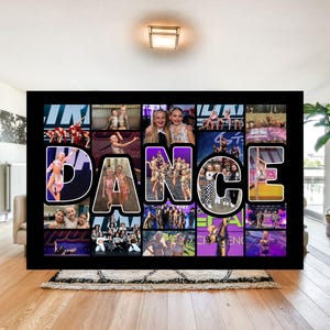 Custom Dance Photo Collage Blanket: Velveteen Fleece Keepsake