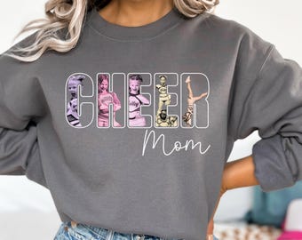 Maglietta personalizzata con foto per mamma cheerleader: maglietta personalizzata per cheerleader