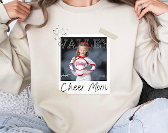 Maglietta personalizzata con foto per mamma cheerleader: maglietta personalizzata per cheerleader
