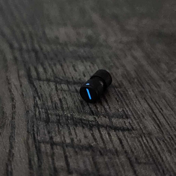 Benchmade - BLUE Glow - Titanium Thumb Stud - Black - Flytanium Gear