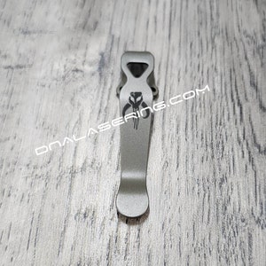 LynchNW Benchmade - Mythosaur Skull -   Engraved Titanium - Deep Carry Pocket Knife Clip - Blacksmith, Satin or Sandwash Finish MADE In USA