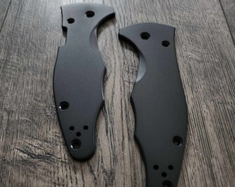YoJimbo 2  Black Titanium Scales for the Spyderco Yojimbo 2 Knife