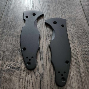 YoJimbo 2  Black Titanium Scales for the Spyderco Yojimbo 2 Knife