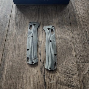 Crossfade Micarta Scales for Benchmade Bugout Knife Black Linen Micarta - Flytanium gear