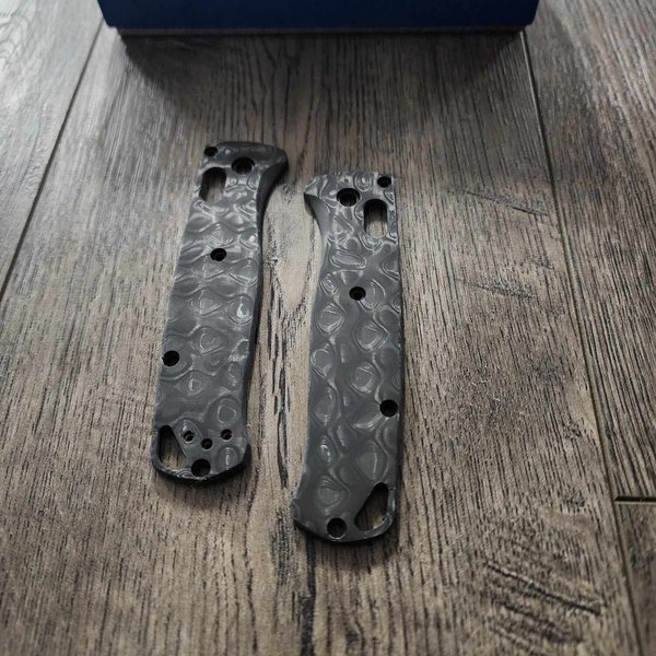 Classic Raindrop Carbon Fiber Scales for Benchmade Bugout Knife - Benchmade Bugout -  Flytanium Gear