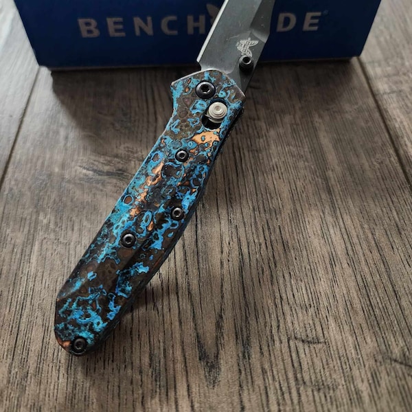 Shipwreck Patina - Benchmade 945 MINI Osborne - Copper Scales & Backspacer - KNIFE NOT Included