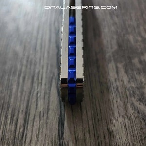 Benchmade Bugout 535 Aluminum Back Spacer 3 Color Options Blue Black Silver EDC Gear imagem 3