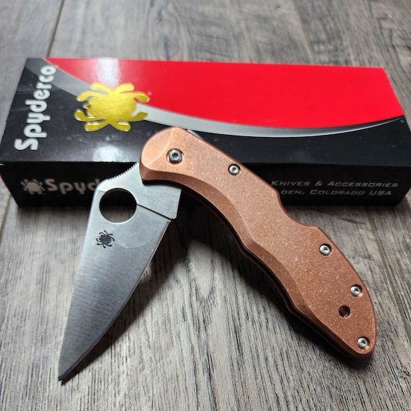 Copper Scales for Spyderco Delica - Flytanium Gear