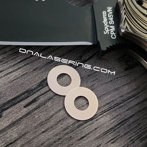 Spyderco PM2 / PM3 / PM3 light weight / Yojimbo / Shaman / Manix 2 - Phosphor Bronze Replacement Washers - Made in the USA