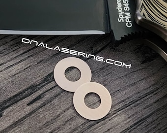 Spyderco PM2 / PM3 / PM3 light weight / Yojimbo / Shaman / Manix 2 - Phosphor Bronze Replacement Washers - Made in the USA
