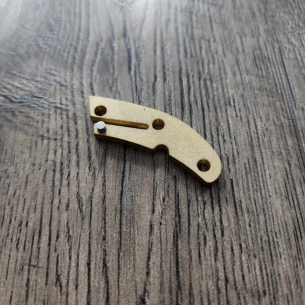 Brass Backspacer for Spyderco Delica - Flytanium Gear