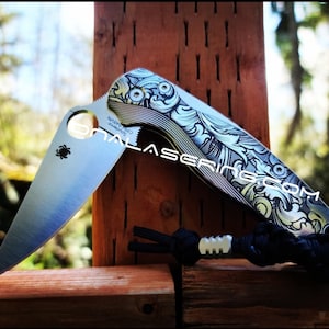 Leaf Scroll - Benchmade 940 Osborne - NEW Relief Engraving