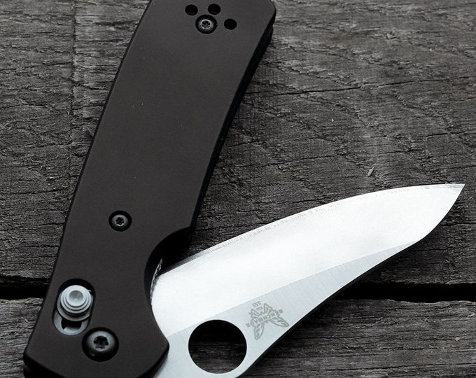 Benchmade Mini Griptilian Scales Legacy Series Anodized Black With Backspacer Knife NOT Included