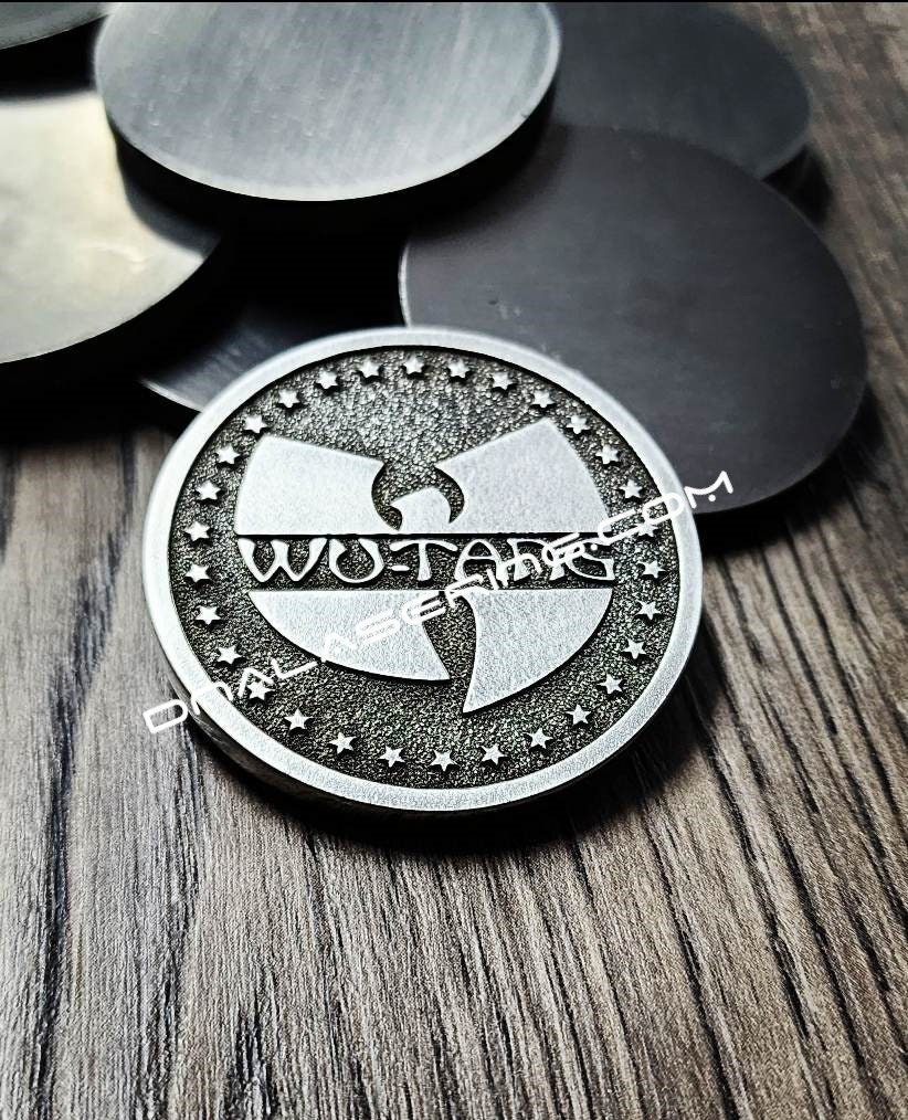 WU-TANG - Deep Laser Engraved Titanium Coin - Polished Finish - Etsy New  Zealand