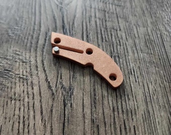 Copper Backspacer for Spyderco Delica - Flytanium Gear