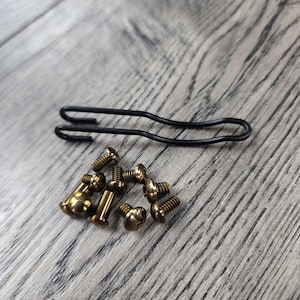 Manix 2 LIGHTWEIGHT Bronze Anodized Titanium Replacement Hardware Screw Set for Spyderco Manix 2 Lightweight