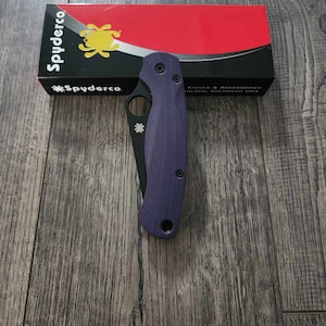 PM2 Lotus Purple G-10 - &quot;Purple Haze&quot; Scales for Spyderco Paramilitary 2 Knife - Flytanium Gear