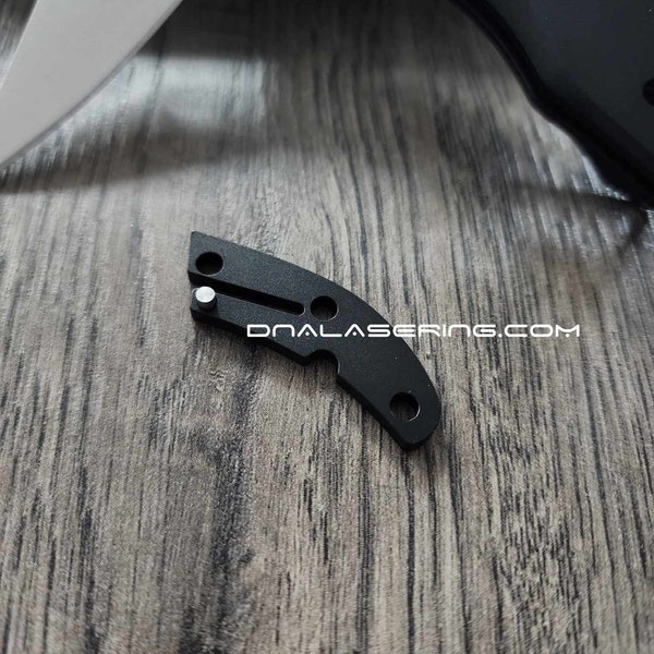 Titanium Black Backspacer for Spyderco Delica - Flytanium Gear