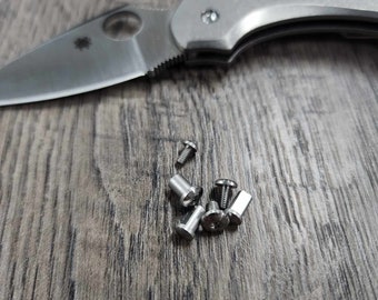 Replacement Hardware Kit for Spyderco Dragonfly - Stainless Steel - Satin ** Knife NOT Included***