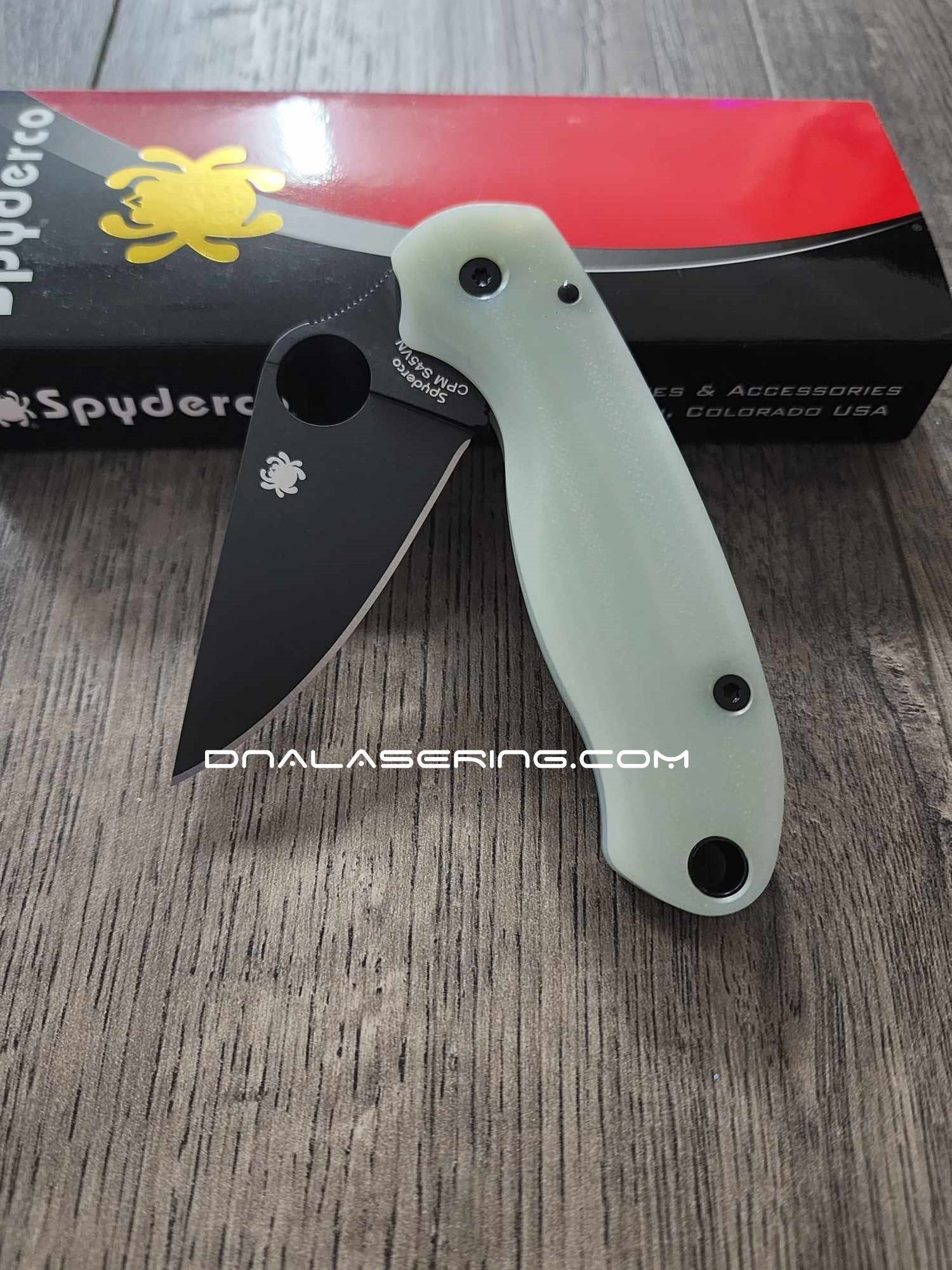 PM3 Lotus - Natural Jade G10 Scales for Spyderco Paramilitary 3