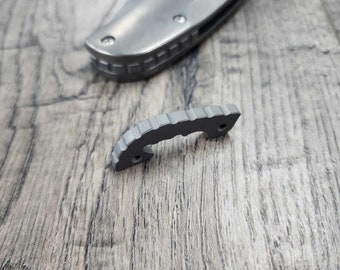 Titanium Backspacer for Spyderco Shaman/Bodacious - Stonewash -  Knife NOT included