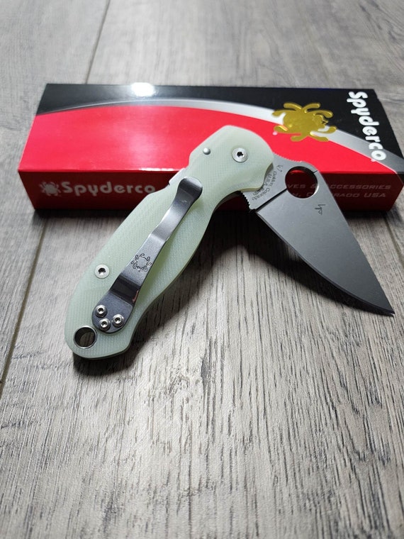 PM3 Lotus - Natural Jade G10 Scales for Spyderco Paramilitary 3