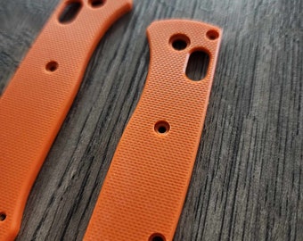 G-10 Classic Scales for Benchmade MINI Bugout Knife - Electric Orange