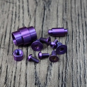 PM3 Purple Haze Anodized Titanium Hardware Kit for Spyderco