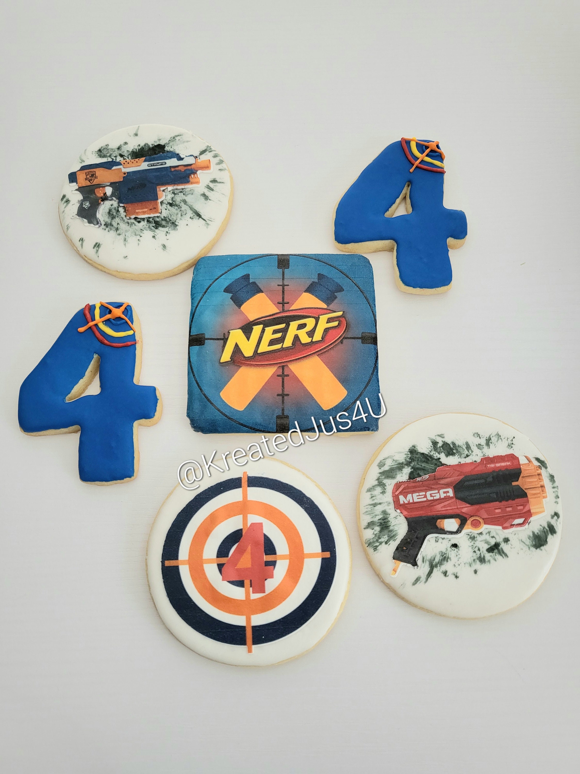 Nerf Logo Multi-piece Cookie Fondant Cutter Set - Large Sizes