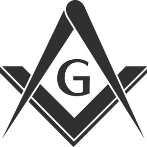 Masonic Square, G, & Compass