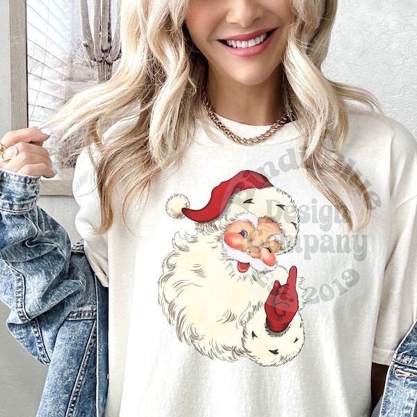 Retro Santa Png | Retro Christmas Png | Vintage Santa Png | Vintage Christmas Png | Christmas Digital Download | Christmas Sublimation File