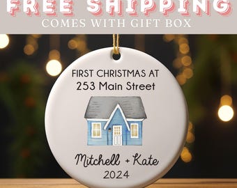 First Christmas in Our New Home Christmas Ornament | Personalized Our New House Ornament | 2024 New Home Ornament | Our First Home Keepsake