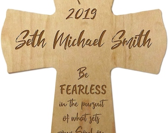 Personalized Graduation Gift | Gift for Graduate | Graduation Present | 2020 Graduation Gift | Class of 2020 | 4.5" x 6" Cross