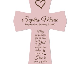 Personalized Baptism Gift | Baptism Cross | 1st Communion Gift | Dedication Gift | Christening Gift | Confirmation Gift | Religious 8.5"x11"
