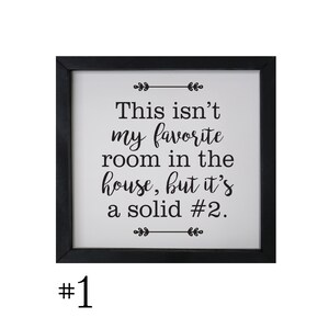 Funny Bathroom Sign | Bathroom Decor | Bathroom Wall Decor | Shelf Decor | Bathroom Wall Hanging |  Funny Bathroom Wall Decor | 11.5 x 11.5"