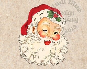 Retro Santa Png | Retro Christmas Png | Vintage Santa Png | Vintage Christmas Png | Christmas Digital Download | Christmas Sublimation File