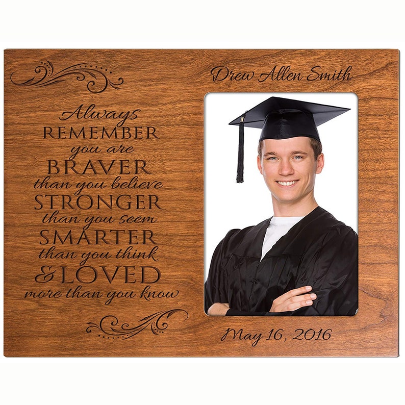 CHERRY Personalized Graduation Picture Frame Graduation Gift Etsy
