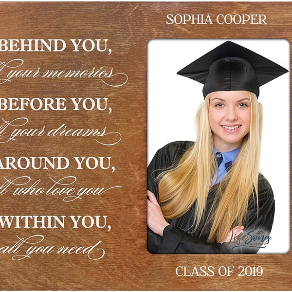 Personalized Graduation Picture Frame | Inspirational Graduation Gift | Gift for Graduation | 2020 Grad | Personalized Graduation Gift