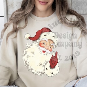 Retro Santa Png | Retro Christmas Png | Vintage Santa Png | Vintage Christmas Png | Christmas Digital Download | Christmas Sublimation File