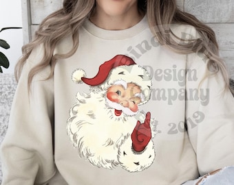 Retro Santa Png | Retro Christmas Png | Vintage Santa Png | Vintage Christmas Png | Christmas Digital Download | Christmas Sublimation File
