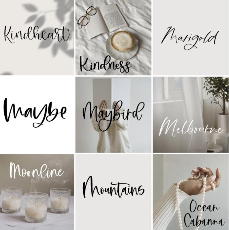 Wedding Font Bundle | Calligraphy Fonts | 24 Font Bundle | Cricuit ...