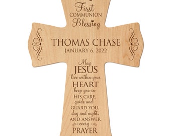 Personalized First Communion Gift | 1st Communion Gift | Confirmation Gift | Religious Gift | Gift for Godchild | 8.5" x 11"