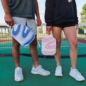 Pickleball Paddles Set of 2 | Carbon Fiber Face | Thermoformed | Paddles for Couples bild 5