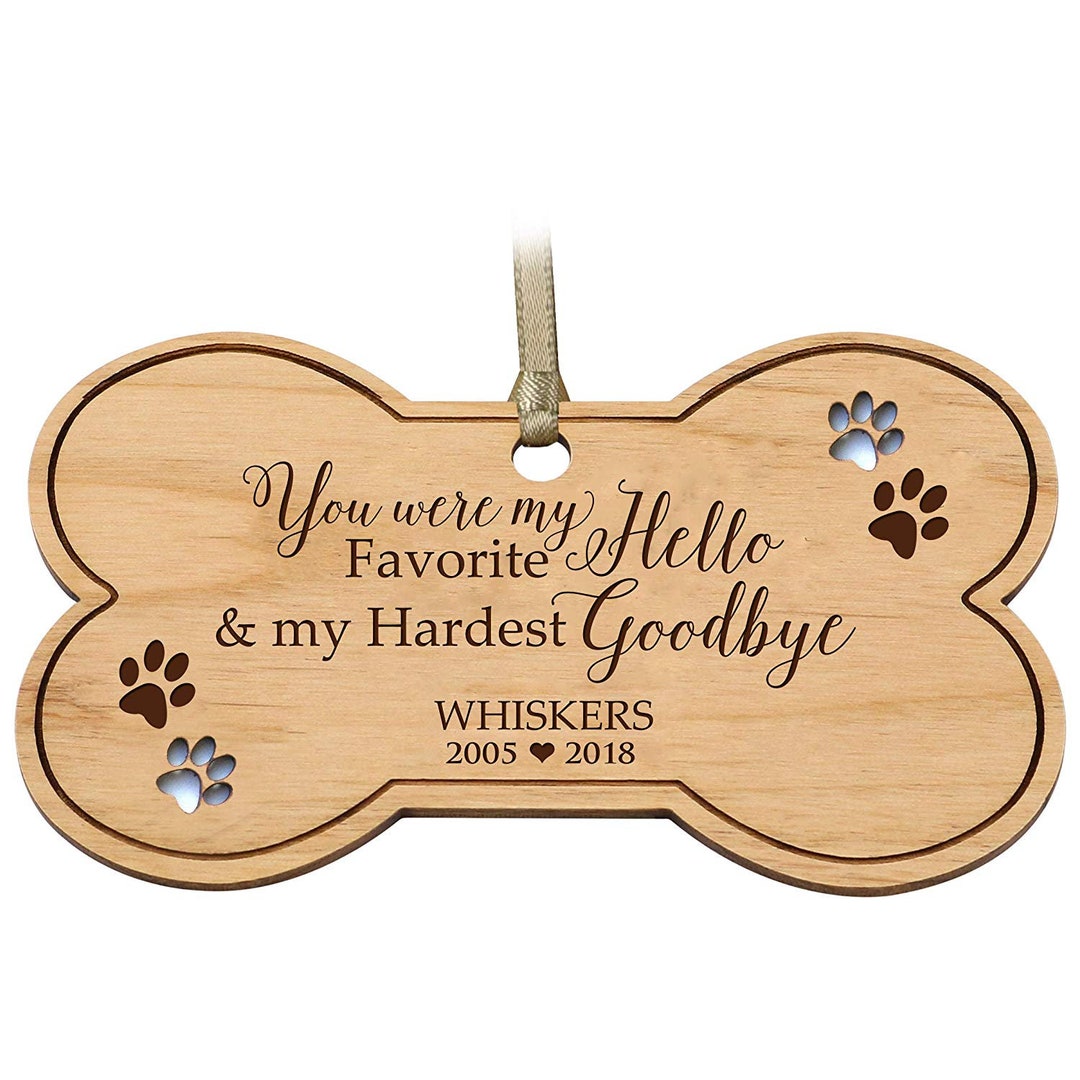 Personalized Pet Memorial Ornament Memorial Gift for Loss of Dog