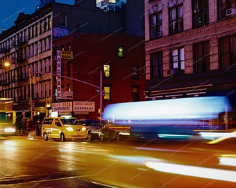 Taxis Whizzing By - Photography Print